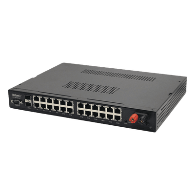 Switch WISP PoE Administrable de 26 puertos (24 PoE Gigabit + 2 SFP) entrada de 9-72 Vcc