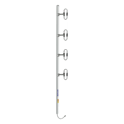 Antena Base / 4 Dipolos / 370-460 MHz / 8.5 dBd / 90 MHz BW / 200 W / N Macho / Tilt 0-10° / 2.5 m / 10.44 kg