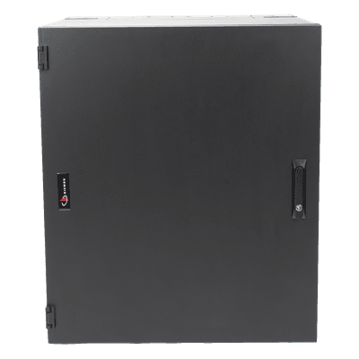 Gabinete de Montaje en Pared / 18U / 737 mm (29 in) Ancho / 762 mm (30 in) Profundidad / Puerta Sólida Frontal / Paneles Laterales Ventilados / IP20 / NEMA Type 1