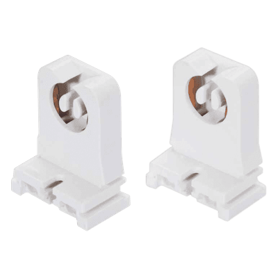 Portalámpara / Base G13 Bipin / 600V / 660W / Baquelita / 2 Unidades