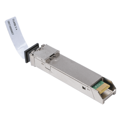 Módulo SFP GPON / Clase C+ / Velocidad TX 2.488 Gbit/s / RX 1.244 Gbit/s / Alcance 20 km / Conector SC/PC Simplex