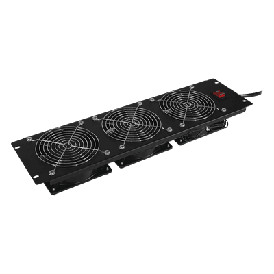 Kit de Ventiladores para Rack 19 in / 110-120 Vca / 3 UR / 290 CFM / 2 m Cable NEMA 5-15P / 48 dBA / Acero Laminado
