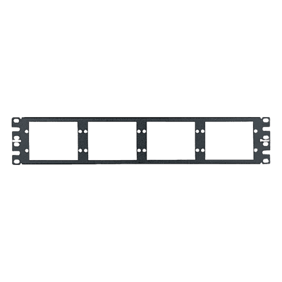 Patch Panel de Fibra Óptica / 2UR / 8 Placas Acopladoras / 19" EIA / 1.58 x 0.29 x 0.04 ft
