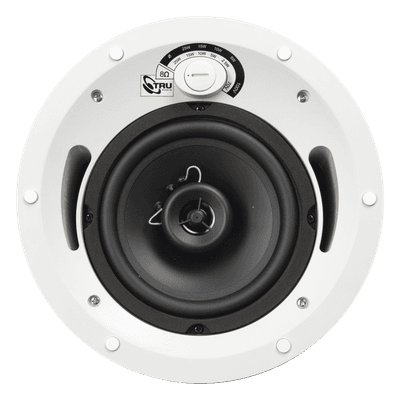 Altavoz de Techo Comercial / 2 Vías / 6.5 in / 60 Watts / 70V/100V/8 Ohms / UL 1480 / Humedad Exterior Cubierto