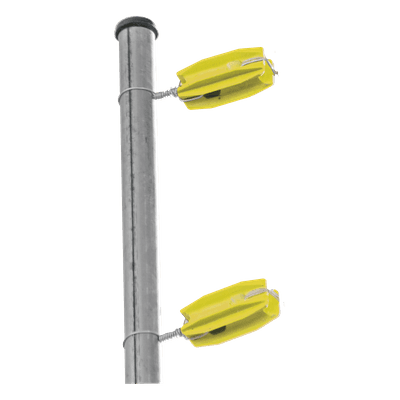Aislador de Esquina para Cerco Eléctrico / 18 kV / Resistencia 7.5-10.2 kg / Anti UV / 66 mm x 31.6 mm