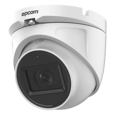 Cámara Domo TURBOHD / 2 Megapixel / Gran Angular 106° / IR 20 m (65.6 ft) / Audio por Coaxitron / IP66 / Metal