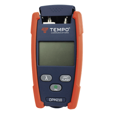Medidor de Potencia Óptica / VFL Integrado / -70 a +10 dBm / 6 Longitudes de Onda / Alcance 4 km / 2.5 mm Universal
