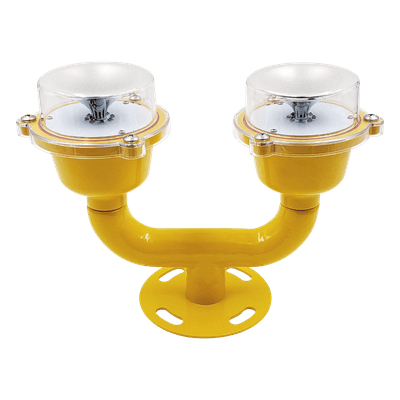 Lámpara de Obstrucción Aeronáutica / Doble LED Rojo / IP65 / 4 Modos de Operación / Bajo Consumo ≤3W / FAA L-810 / -40℃～70℃