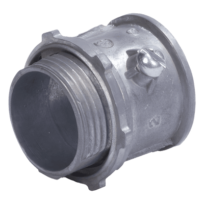 Conector para Tubería Rígida / 3/4" (19mm) / Pared Delgada / Rosca NPT 14 Hilos / Galvanizado con Esmalte Zinc / Etiqueta Verde