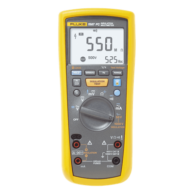 Multímetro de Aislamiento / 0.01 MΩ - 2 GΩ / Prueba 50V - 1000V / True RMS / Detección Automática 600V CA/CC / Memoria Integrada / Compatible con App de Conectividad