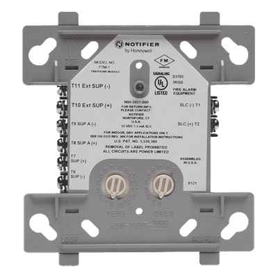 Módulo de Control Direccionable / Teléfono de Bomberos / 2 Circuitos Estilo Y/Z / FlashScan / Alimentación SLC 2 Hilos