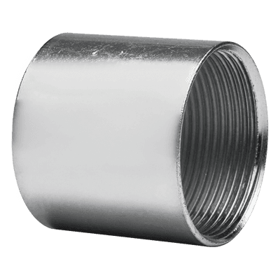 Cople para Tubo Conduit / Galvanizado Cédula 40 / 1" (25 mm) / Diámetro Exterior 38.7 mm (1.524') / Longitud Mínima 50 mm / Uso Interior