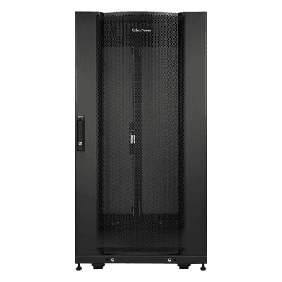 Gabinete Rack / 24U / Montaje en Pared o Piso / Carga Estática 1,365 kg / Puerta Perforada Hexagonal / Rieles Ajustables 905 mm