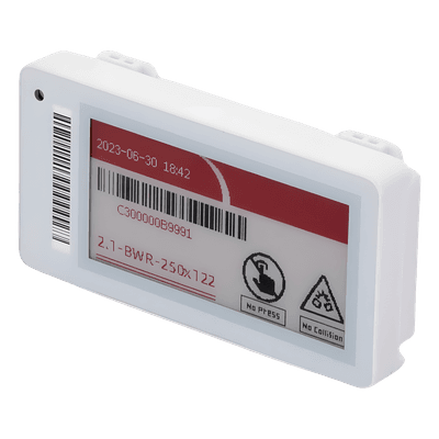 Etiqueta Electrónica de Tinta / 2.13 Pulgadas / 250x122 píxeles / Bluetooth 5.0 / IPX5 / NFC Integrado
