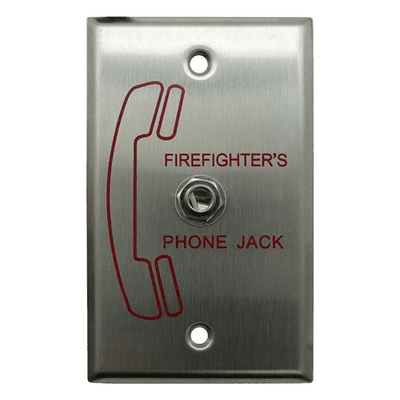 Toma Remota de Teléfono para Bomberos / Conexión Auricular FHS-F / Montaje en Caja 4x2x2½" / Circuito SLC Clase A/B / Auto-Programación / Hasta 24 Unidades por Sistema