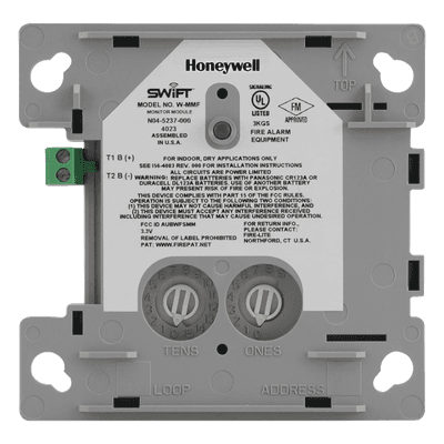 Módulo Monitor Inalámbrico Direccionable / Contactos Secos / Malla SWIFT FlashScan / Batería Litio 2 Años / UL 268 y UL 864