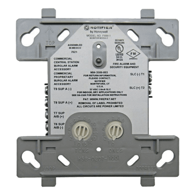 Módulo Monitor Direccionable / Detectores de Humo Convencionales 2 Hilos / 24 V / Protocolos FlashScan y CLIP / Estilo B o D / Dirección 01-159