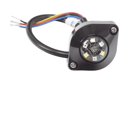 Estrobo Oculto LED / 6 LEDs de Alta Intensidad / 16 Patrones de Destello / IP67 e IP69K / 12-24 VCC / 45.8 x 32.6 x 18.8 mm