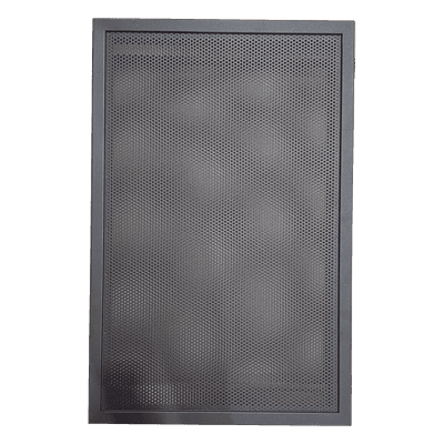 Puerta Ventilada para Gabinete / Acero Calibre 16 / 3 Niveles / Bisagra Reversible 180° / Cerradura con Llave / UL/ULC S635