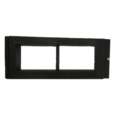 Placa de Revestimiento / Anunciador Gráfico 10 Pulgadas / Gabinete CAB-4 Fila Superior / Color Negro / UL 864 10ª Edición