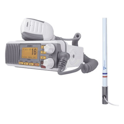 Kit de radio marina VHF / 156-163 MHz / Antena 2.4 m (7.9 ft) / 25 W / IPX4 / GPS integrado