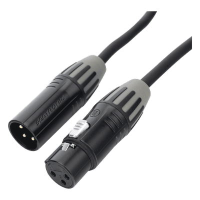 Cable XLR / 3 Polos / Hembra-Macho / Contactos Dorados / Triple Blindaje / 3 m (9.8 ft)