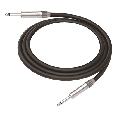 Cable de Audio / Conectores 1/4 in Mono / Triple Blindaje / Cobre Puro / 3 m (9.8 ft) / Carcasa Cromada