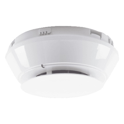 Detector Direccionable de Monóxido de Carbono / Comunicación Integral / Dirección por Interruptores Giratorios / Vida Útil de Célula 10 Años / UL 2075 / Protocolo FlashScan