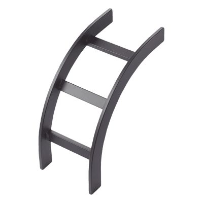 Accesorio de Escalerilla Curva Vertical Interior / 12 in (305 mm) Ancho / Acero Tubular 1-1/2 x 3/8 in / RAL 9005 Negro
