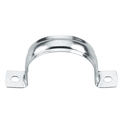 Abrazadera Omega / Conduit 1 1/2" (38 mm) / Acero 0.9-1.2 mm / Carga 30 kg / Cincado 5 micras