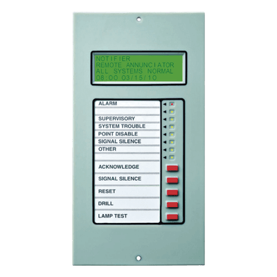 Anunciador Remoto LCD / 80 Caracteres / Retroiluminado / EIA-485 / 32 Unidades / 1,828 m (5,997 ft)