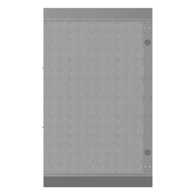Base Adicional para Torniquete / Carril 90 cm (35.4 in) / No Requiere Anclaje / Paso de Cableado Integrado / Serie DS-K3B961