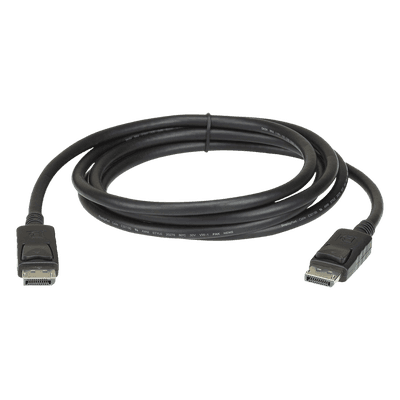 Cable DisplayPort / 2 m (6.6 ft) / 32.4 Gbps / 8K HDR Dinámico / 32 Canales de Audio / Pestañas de Seguridad
