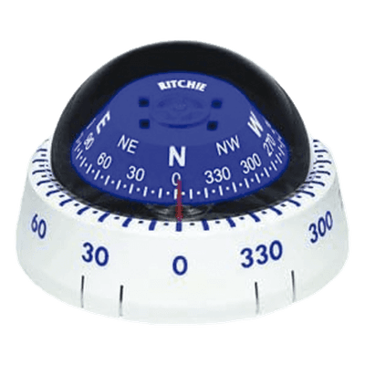 Brújula para Kayak / Esfera 2 3/4″ (70 mm) / Montaje Superficial Bajo / Sin Cableado