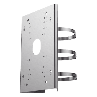 Adaptador de Poste para Domo PTZ / Polímero Anticorrosión / 2.5 kg / Montaje Versátil