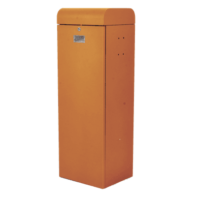 Barrera Vehicular / Brazo hasta 3 m (9.8 ft) / Apertura 1.5 s / Encoder Programable / Operación 150 ciclos/h / Semi-intensiva / -20°C a 50°C