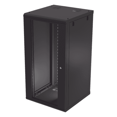 Gabinete de Pared 24U / 635 mm Profundidad / 19 pulgadas / Acero Reforzado / 100 kg Carga / 2.08 ft Profundidad