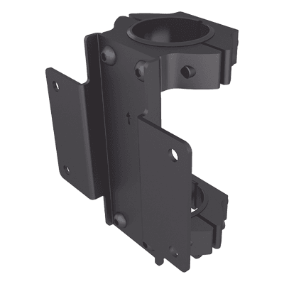 Clamp para un solo poste / Diseño compacto / Tornillería incluida / Montaje videowall