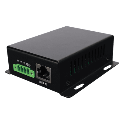 Inyector PoE Industrial / 24V Pasivo Gigabit / Entrada 9-32 Vcc / -20 a 70 °C / 24W / Compacto