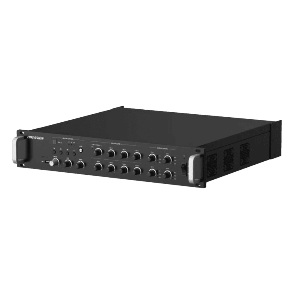 Amplificador de Red / 4 Zonas 250W / Salida 100V/70V / Bluetooth 5.0 / Entrada de Alarma / Síntesis de Voz TTS