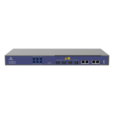OLT / 2 Puertos XGSPON/GPON con WDM / 4 Puertos Uplink / Hasta 512 ONUs / 1.45 x 0.66 x 0.14 pies