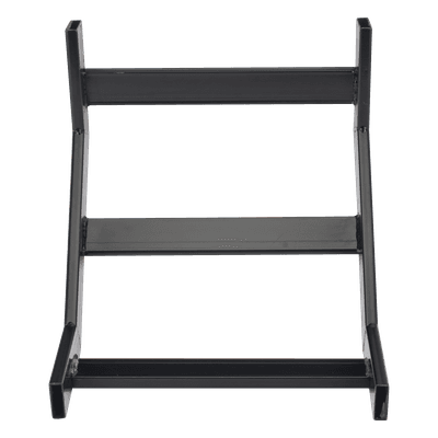 Curva Vertical Interior 90° / Escalera Tubular 1.5' x 12' / Radio 12' (39.4 ft) / Acero con Epóxico Negro / Incluye Accesorios de Instalación