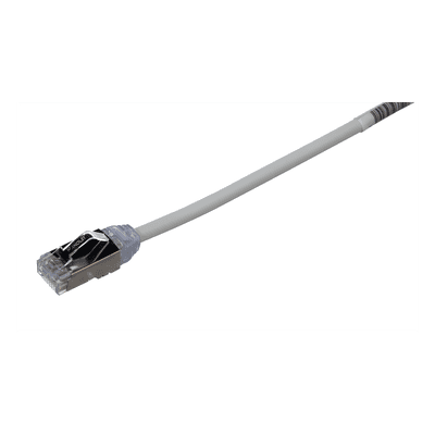 Patch Cord Cat6A / 28 AWG Diámetro Reducido / S/FTP Blindado / CM/LS0H / 5 m (16.40 ft) / Gris