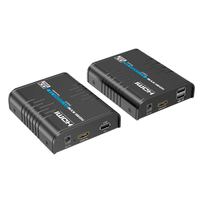 Extensor KVM HDMI / 4K 60 Hz / 120 m (393.7 ft) con CAT6 / 18 Gbps / HDCP 2.2 / Latencia 120-170 ms / IPColor Stream / Matriz 256x256