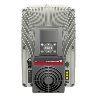 Inversor solar para bomba de agua / 4 kW (5.5 HP) / 440 V trifásico / MPPT integrado / RS-485 Modbus / 13.1 ft (4 m) cableado recomendado