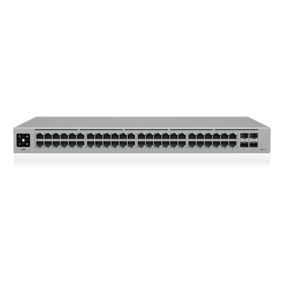 Switch Administrable Layer 2 / 48 Puertos GbE / 4 Puertos SFP 1 Gbps / Fanless / 104 Gbps / Pantalla Táctil 1.3'