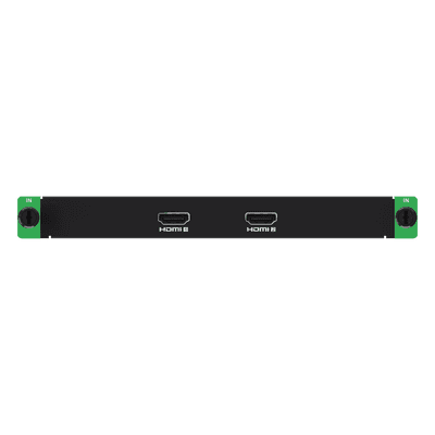 Tarjeta de Entrada HDMI / 2 Canales / 4K60 (4096×2160) / HDMI 2.0 / HDR10 y HLG / HDCP 2.3 / Frame Rate 24-120 Hz