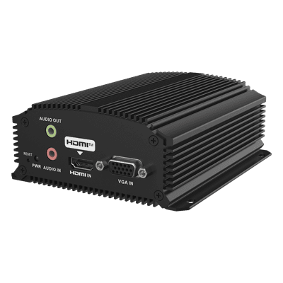 Codificador de Vídeo IP / 4K / H.265 / Entrada HDMI y VGA / Audio / RS-485 / Micro SD 128 GB