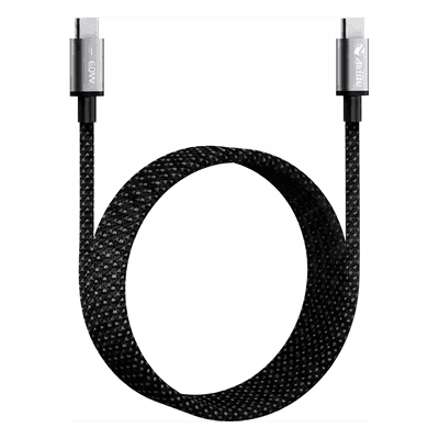 Cable de Carga USB-C a C / 1.5 m (4.92 ft) / Tecnología GaN / Carga Rápida 240W / Transferencia 480 Mbps / Silicona Médica / Aluminio Anodizado