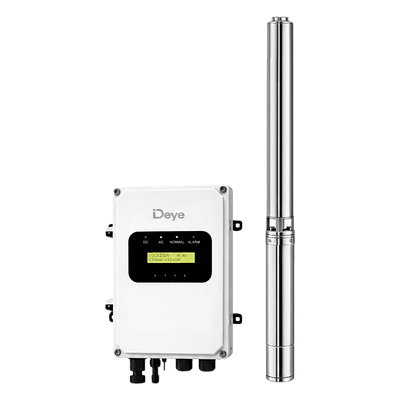 Bomba Solar Sumergible / 1500W (2 HP) / DC 60-220V / Controlador MPPT Integrado / IP65